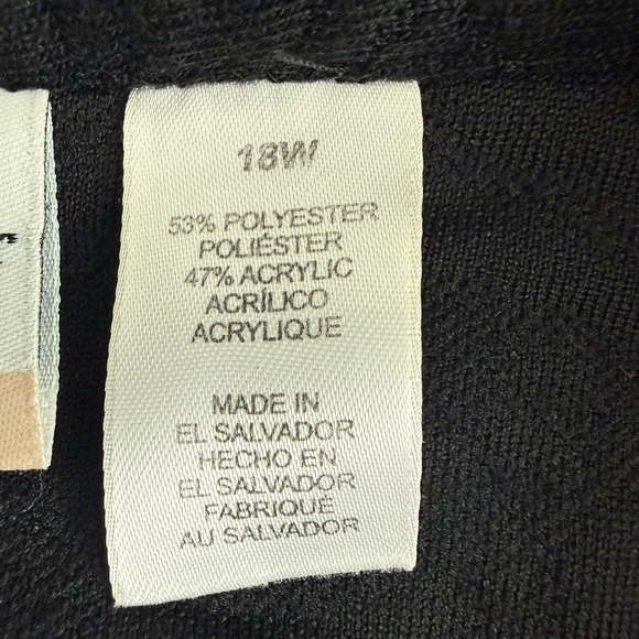 Alfred Dunner Womens 18W Zip Jacket Feminine Embroidery Casual Quilted Outdoors - Picture 7 of 14